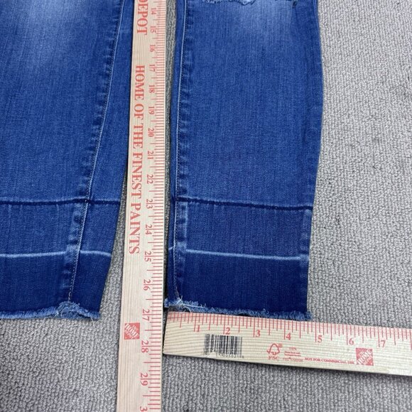 Lucky Brand Jeans Low Rise Lolita Skinny Blue Distressed Pockets Size 28 - Picture 4 of 14